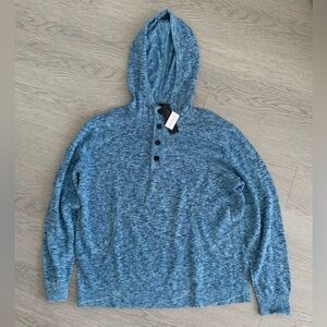 NWT Banana Republic Men’s Knit Hoodie - Blue